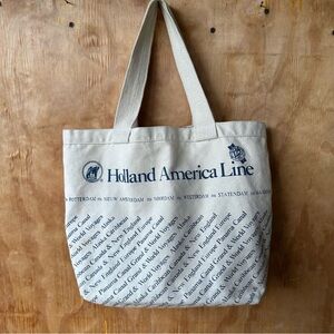 Holland America Cruise Line Canvas Tote Bag Travel